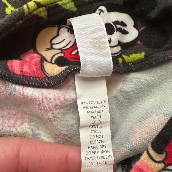 Lularoe Minnie and Mickey Floral Leggings - Picture 4 of 5